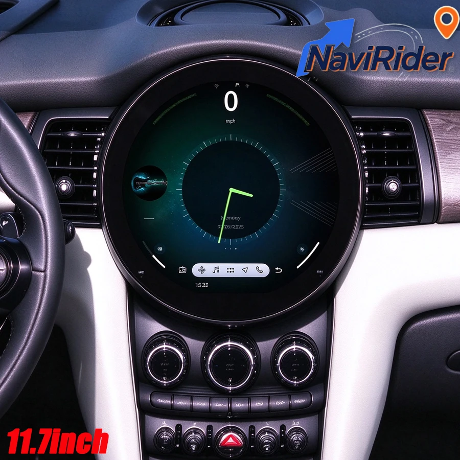 11.7'' Screen Android Auto Carplay For BMW Mini One F55 Cooper F56 Clubman R56 R60 2007-2016 Stereo Car GPS Navigation Bluetooth