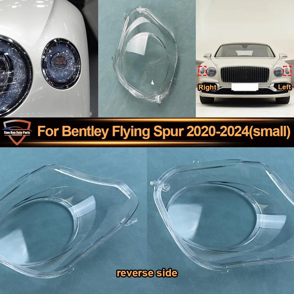 

For Bentley 2020 2021 2022-2024 Flying Spur (small) Car Headlight Lampshade Cover Shell Lens Automobiles Head Light Lamp Lens