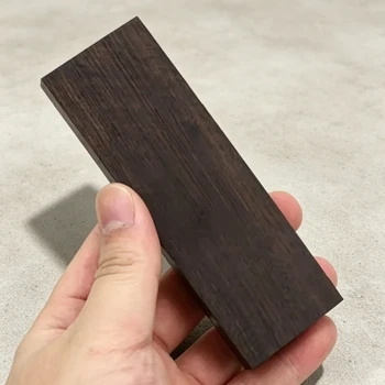 Raw Ebony Blanks, Carving Wood Sticks, Unfinished Black Ebony Blocks, DIY Timber for Musical Instrument Making, 120×40×8 Mm