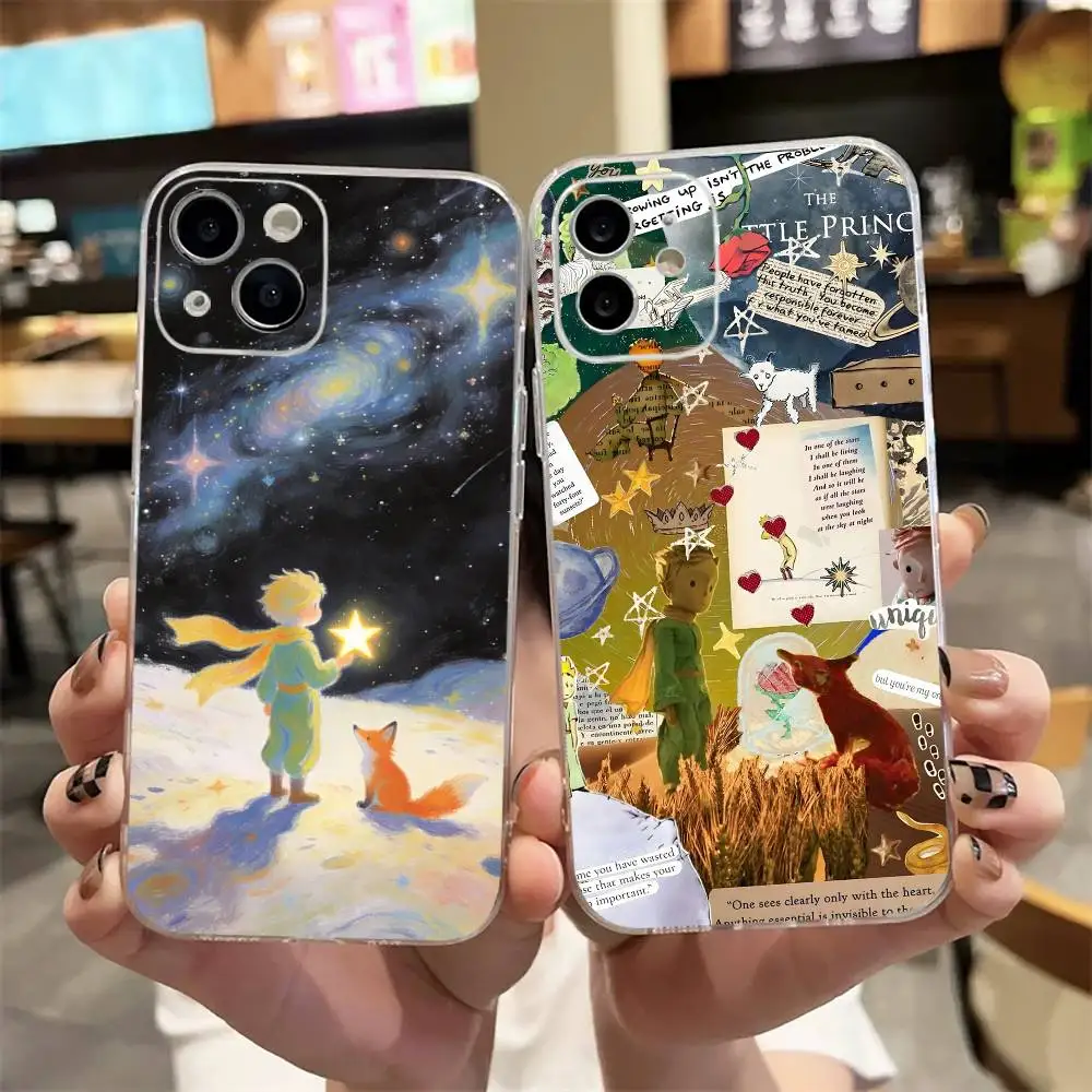 The Little Prince Phone Case For iPhone17,16,15,14,13,12,11 Plus,Pro Max Soft Transparent Cover