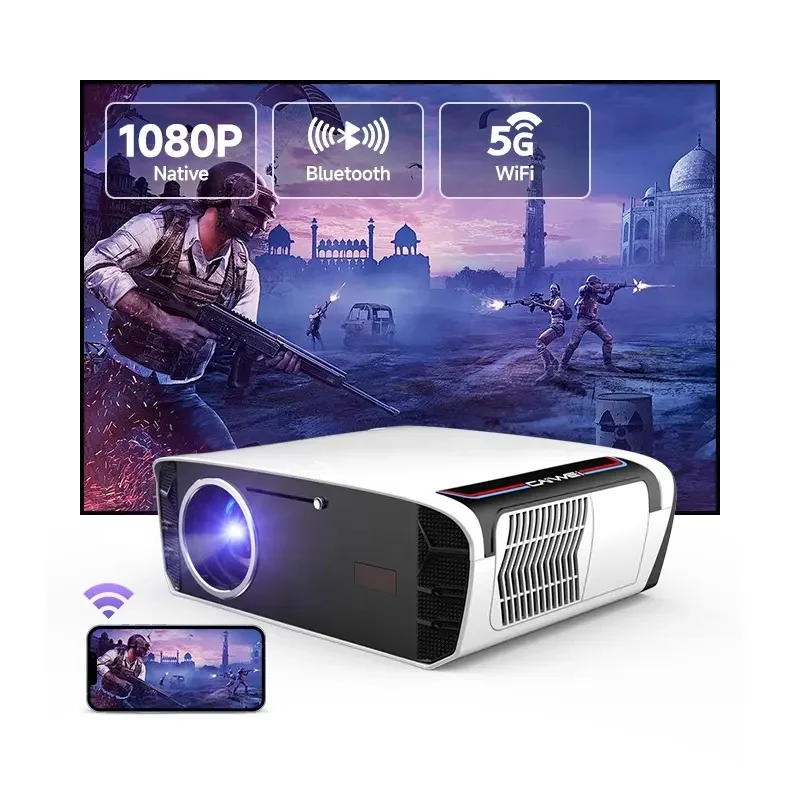 Smart For Google Projector 1550 ANSI Android 14 TOF Sensor NFC & 300