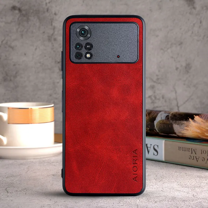 Etui na telefon dla Xiaomi Poco X4 Pro 5G coque luksusowe rocznika skóry funda pokrywa dla xiaomi poco x4 pro 5g przypadku capa