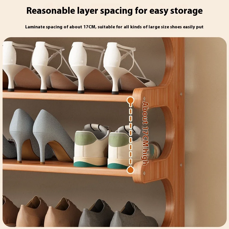 جديد 80 سنتيمتر رف الأحذية واسعة الجرف مدخل بسيط المنزلية اقتصادية 6 الطبقة خزانة خذاء عنبر الرف غرفة نوم التخزين المنظم