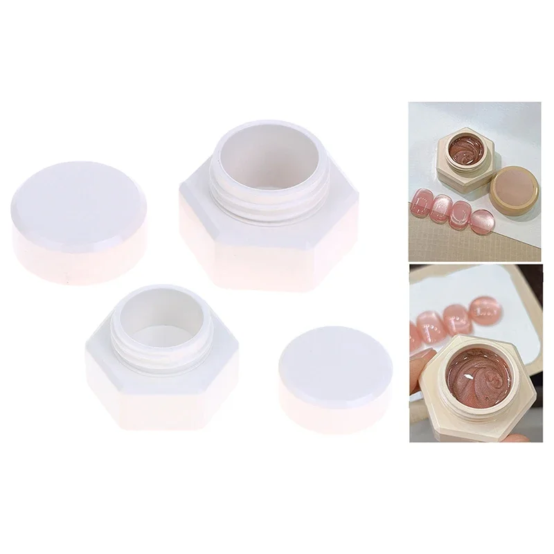 Pojemnik na żel do paznokci w sześciokątnym słoiczku z klapką, organizer na lakier do paznokci, pudełko do pakowania, organizer do manicure, pojemnik na kosmetyki, 2/3/5g.