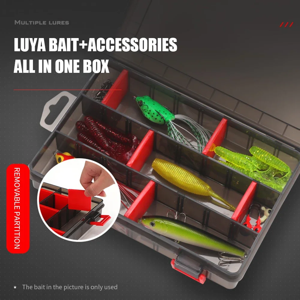 Multi-function Bait Lure Hook Boxes Waterproof Portable Fish Tool Storage Organizer Compartments Removable Dividers Fishing Tool