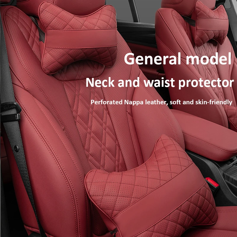 

Universal Car Seat Head Support Cushion Lumbar Pillow Interior Accessories For Audi Sline A1 A3 A4 A5 A6 A7 A8 B8 B9 B6 C6 Q2 Q3