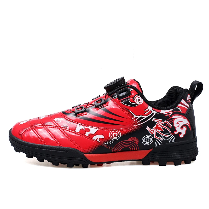 Teenager Simple Soccer Cleats Light Stylish Flexible Wear Resistant Rubber Studs Breathable Grass Daily Footwear