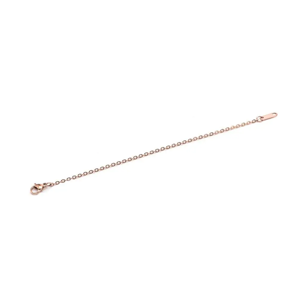 for Bracelet Necklace Extender Safety Chain Jewelry Findings & Components DIY Stainless Steel Extender Chain Silver Color