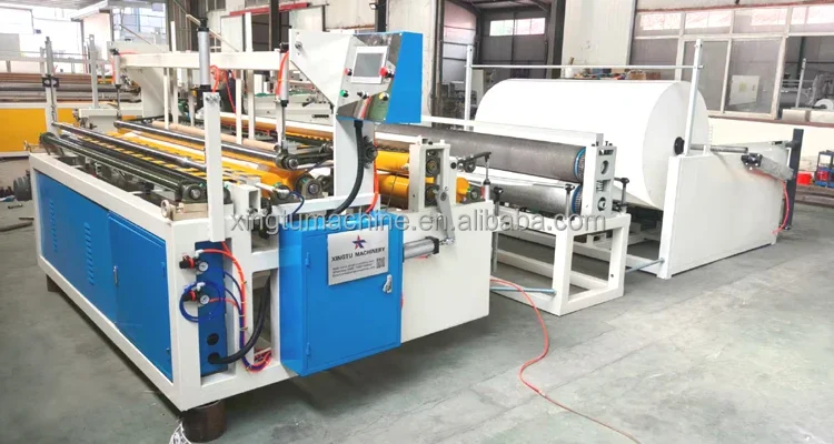 YG Customized Automatic Small Toilet Paper Roll Embossing Paper Slitting And Rewinding Machine With PLC And Engine