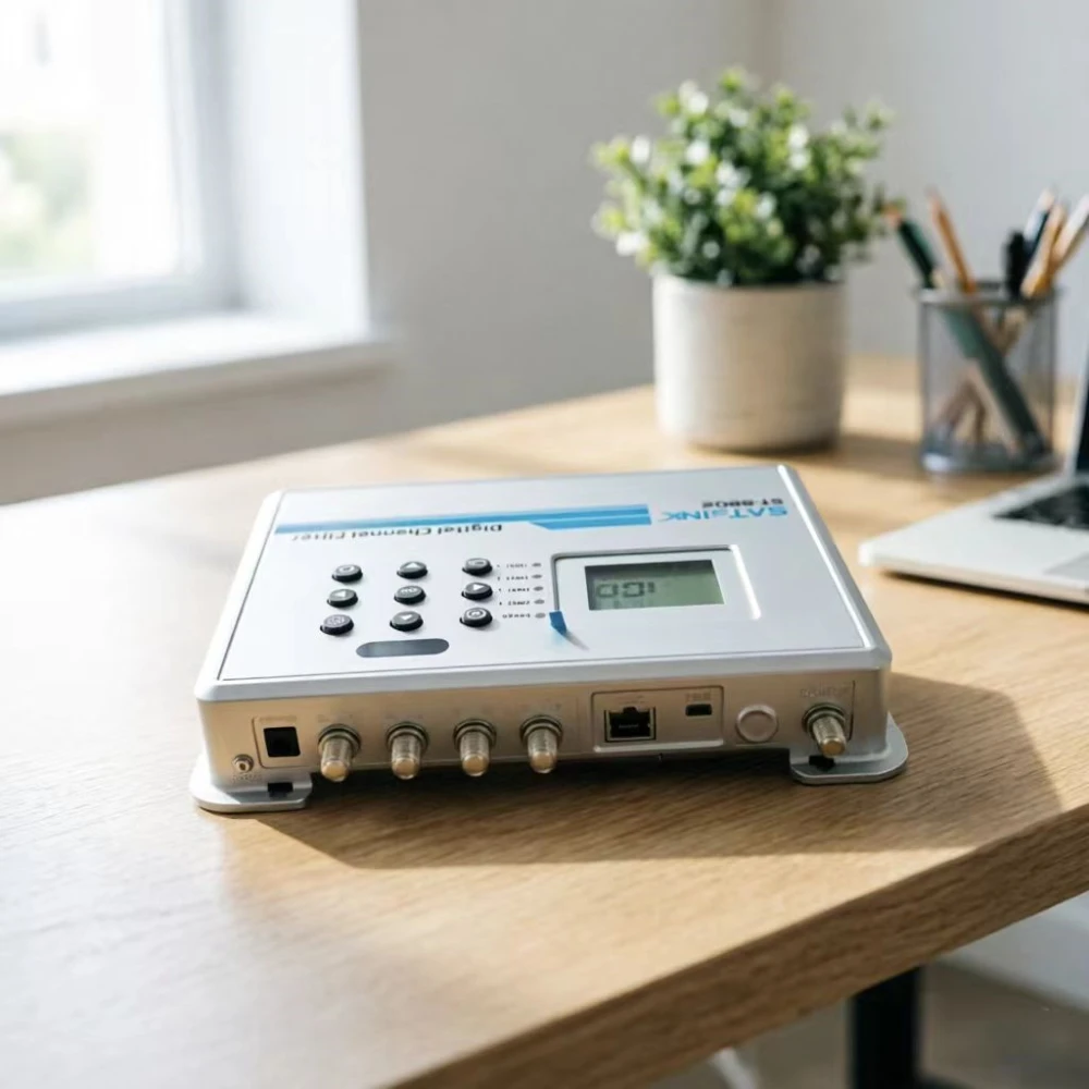 Satlink ST-8802 32 Channels Digital TV Encoder Combiner ATSC DVB-T ISDB-T DVB-C Filtering Converter Equalizer Amplifier