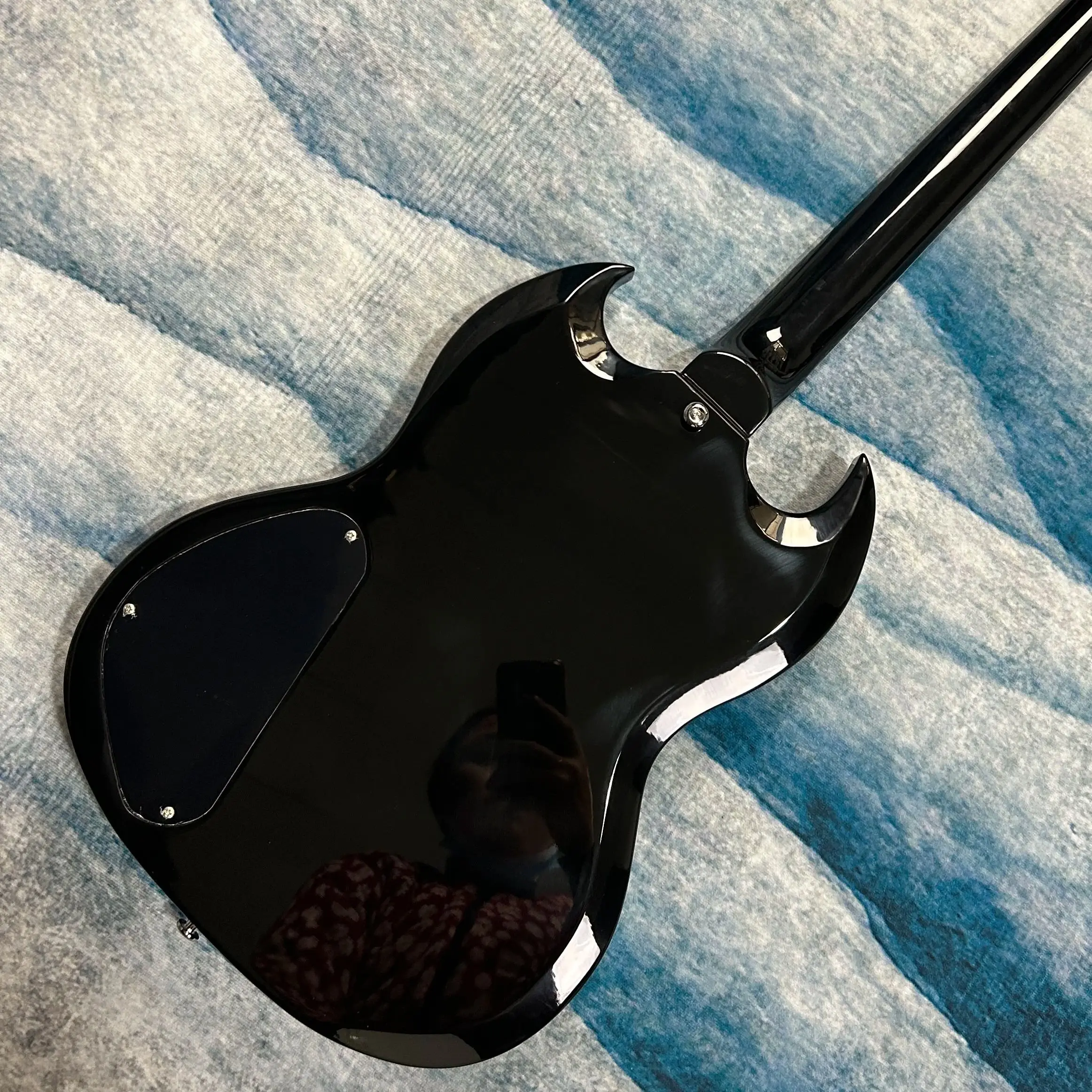 Gitar Listrik SG Hot Sale, Pickup HH, Hardware Chrome, Body Mahoni, Fingerboard Rosewood, 22 Fret