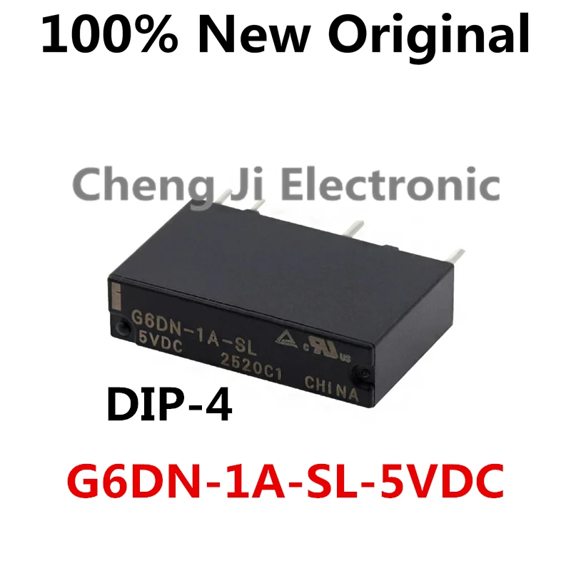 10 pièces/lot G6DN-1A-SL-5VDC 、 G6DN-1A-SL-12VDC 、 G6DN-1A-SL-24VDC DIP-4 nouveau relais de puissance d'origine G6DN-1A-SL-DC5V DC12V