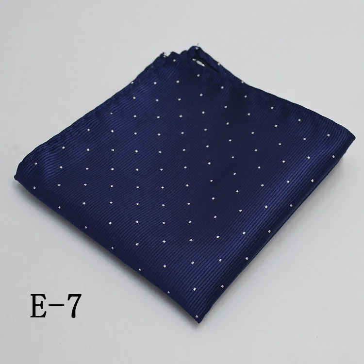 High Grade Brand Silk Kerchief Man Dark Blue Striped April Fool\'s Day Fit Formal Party Pocket Square Handkerchiefs Suit Hanky