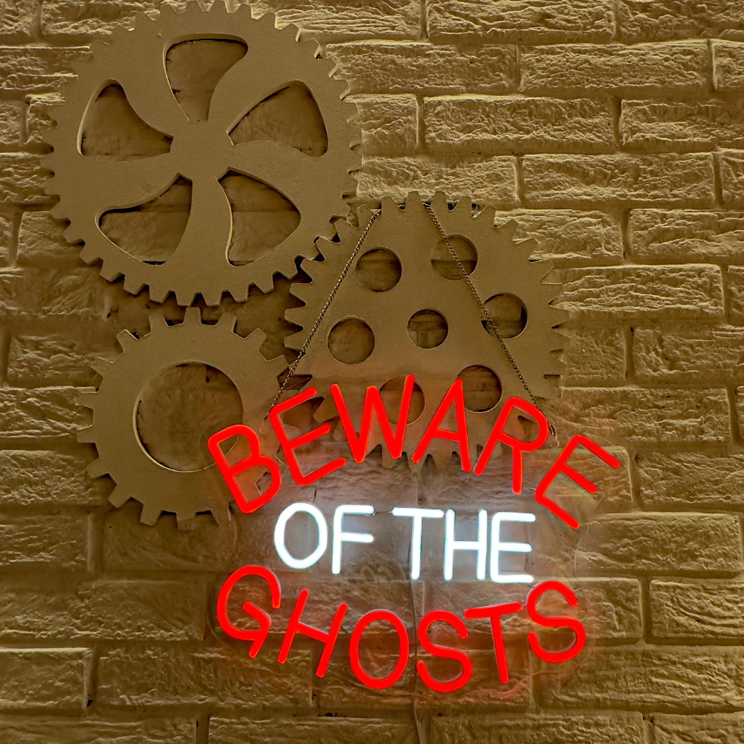 Watch Out For Ghosts Neon Sign Custom Room Wall Decoration Art Font Design 5V/12V For Bar Club Party Gaming USB Power Light