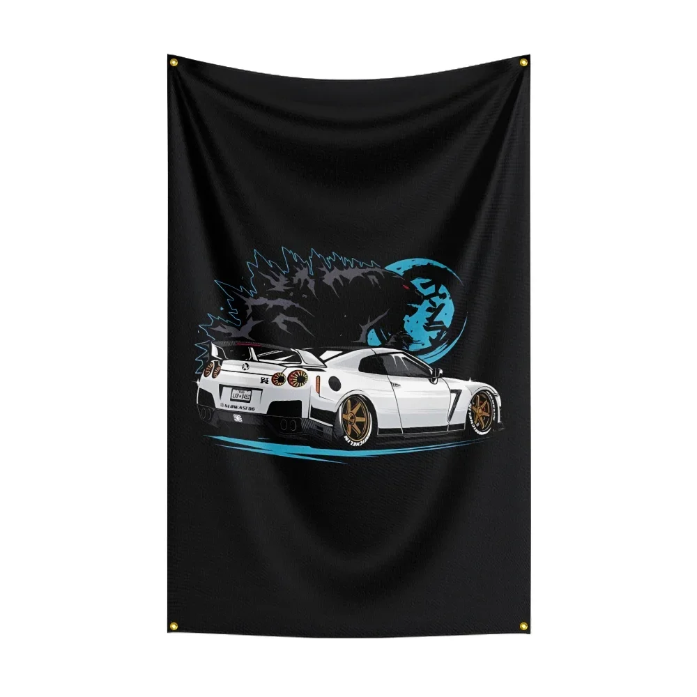 3x5 Fts JDM Car Monsters Flag for Decor