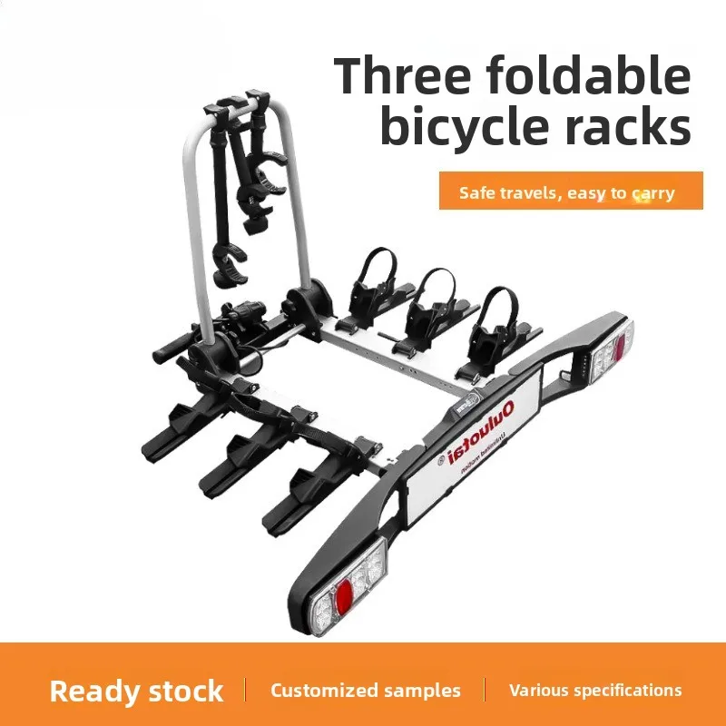 Foldable Three Car Bike Frames RV Trailer Bike Racks Mountain Road Bike Modification Equipment