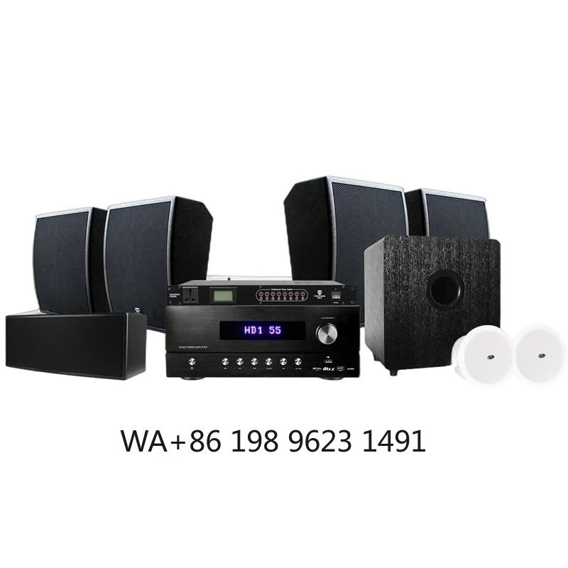 Dolby Atmos Hifi Karaoke Speaker 5.2.2 Channel 600W Power Amplifier Home Theater Entertainment Audio System