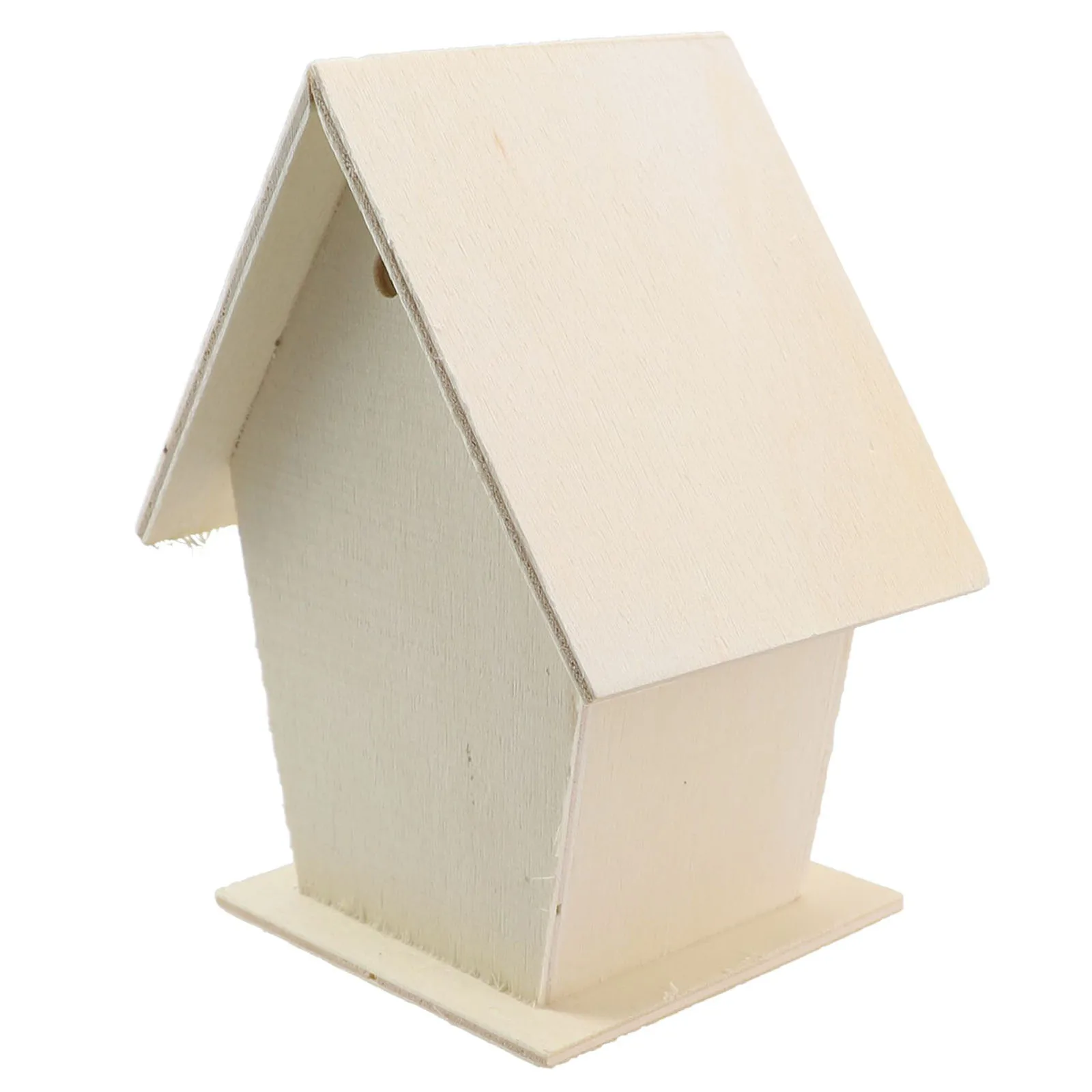 1pcs Wood-based Bird House Heart Double Layer Single Layer Lace Eaves Type For Any Size Garden Wild Birds Nesting Station