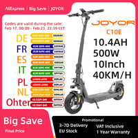 JOYOR C10E Electric Scooter with ABE Certification 500W Motor 10-inch Pneumatic Tire 48V 10.4Ah Removable Battery for 40km Range