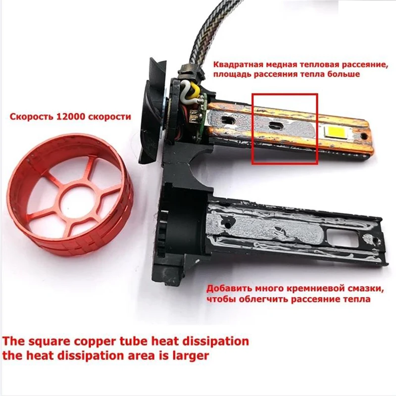 F5C 120W 12000LM H7 LED Bulb LED H7 headlight kit  Fog Light H4 H7 H8 H11 H1 9005 9012 Car LED Lamp LED Headlights Bulb