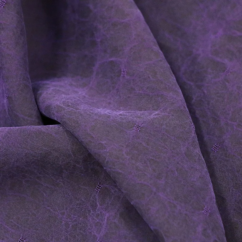 

Purple intangible cultural heritage traditional crack jacquard fabric new Chinese-style silk electric spun ramie