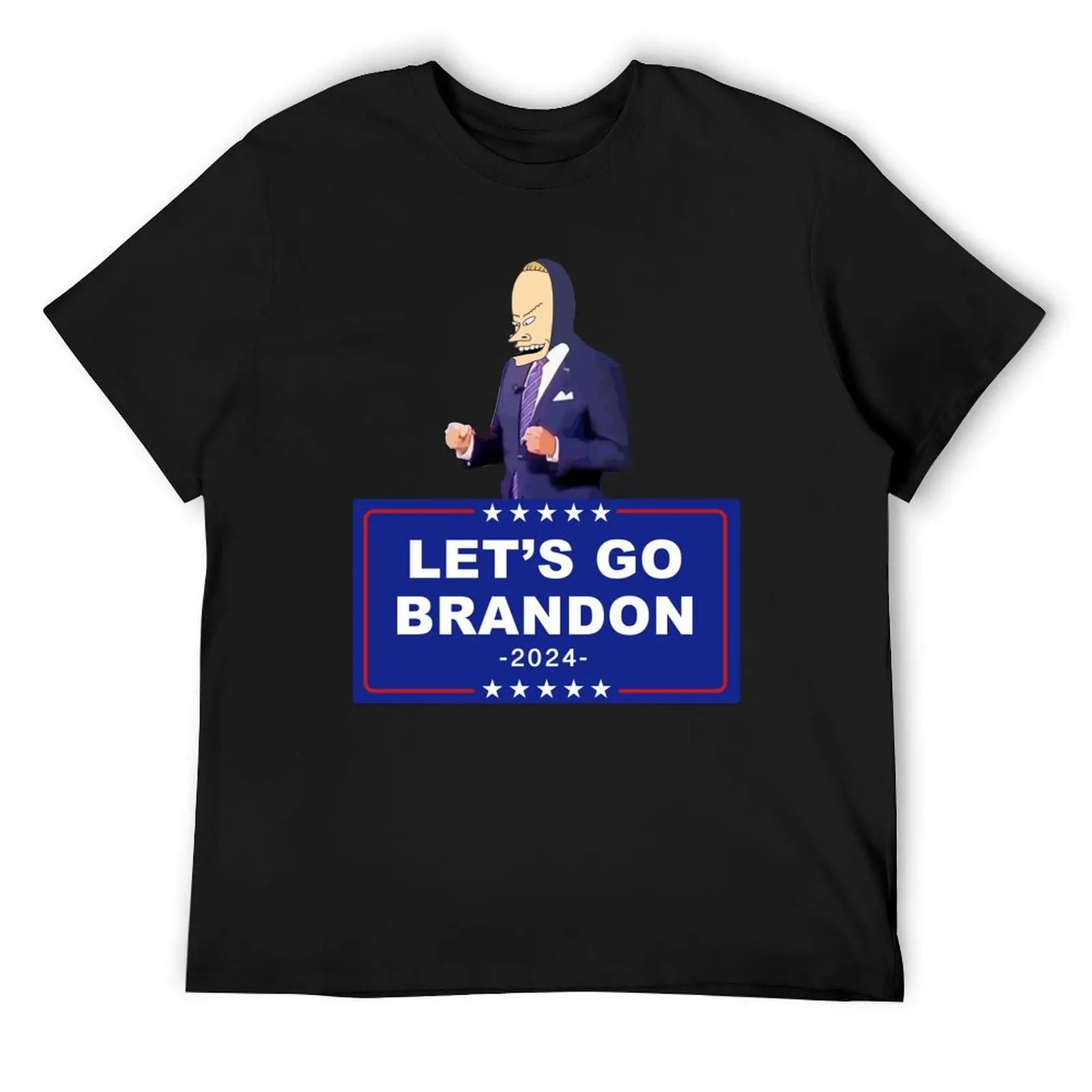 Let's Go Brandon - Funny Joe Biden Cornholio - Bare Shelves Biden T-Shirt kawaii clothes oversized baggy shirts mens clothing