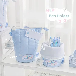 1 Piece Simplicity Pencil Holder for Student Portable Creative Fashion Pencil Pouch for Kids Lovely High Capacity Stationery Bag