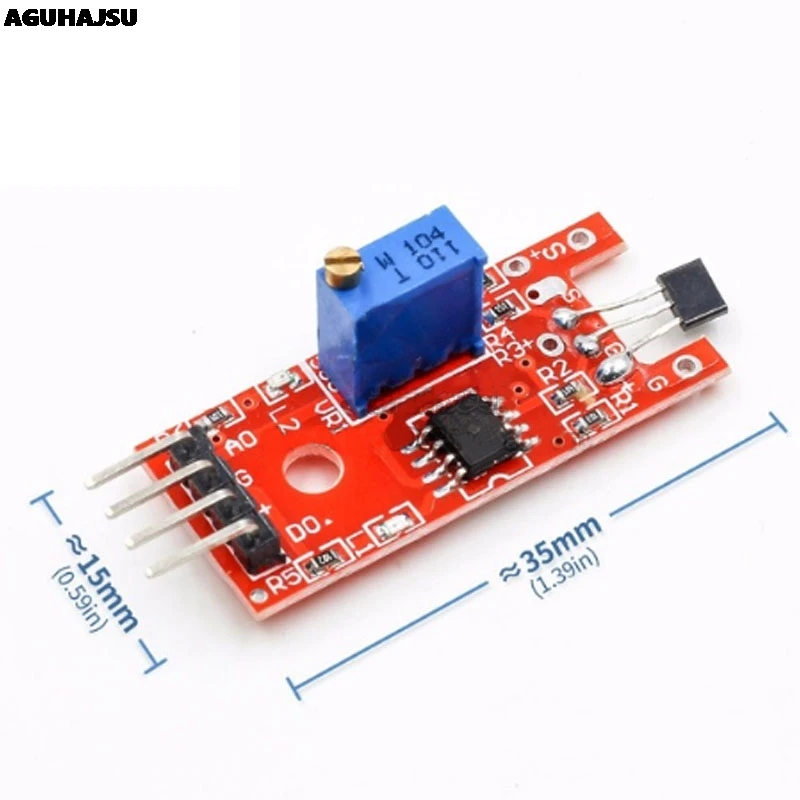 Smart Electronics 4pin KY-024 Linear Magnetic Hall Switches Speed Counting Sensor Module for arduino DIY Kit