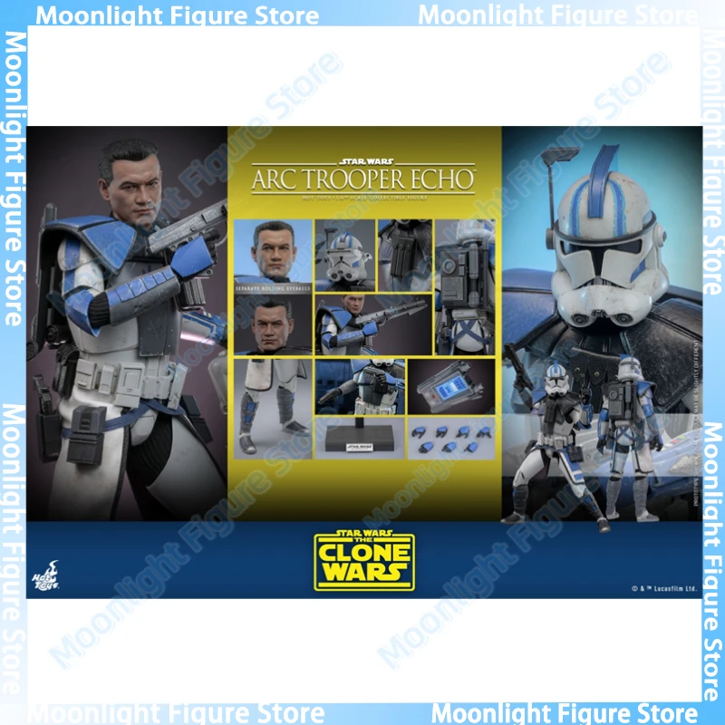 

In Stock HotToys TMS133 Star Wars Arc Trooper Echo 1/6 Soldier Dolls Anime Action Figure Toy Gift Model Collection Hobbies