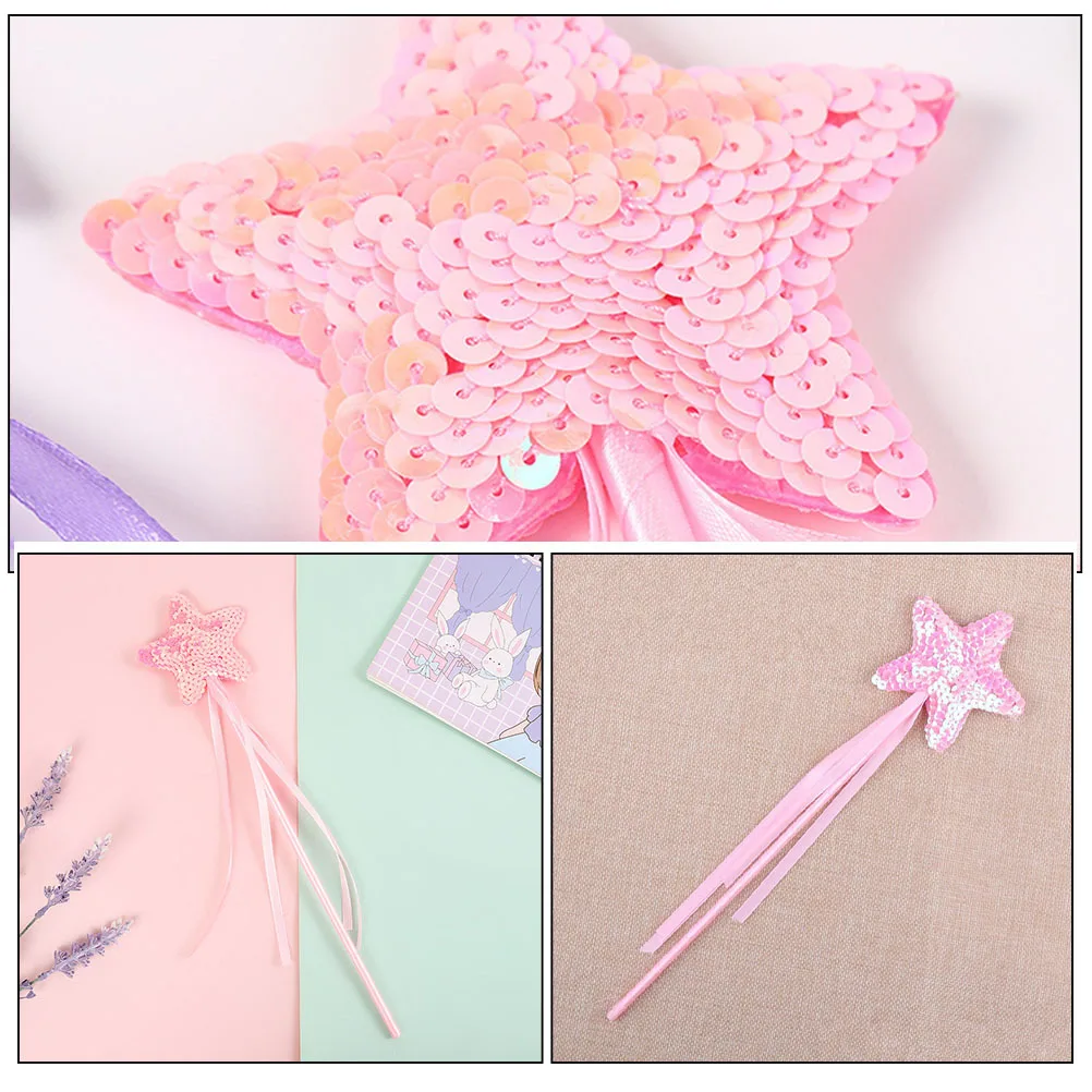 

3Pcs Unique Fairy Sticks Bright Colors Creative Gift for Photo Props Fairy Wands Witch Wand Adorable Wand