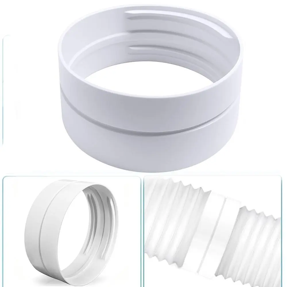 Vent Hose Connector Air Conditioner Hose Connector ABS Thread Adapter Exhaust Hose Adapter Leak Resistant Clockwise Compatible