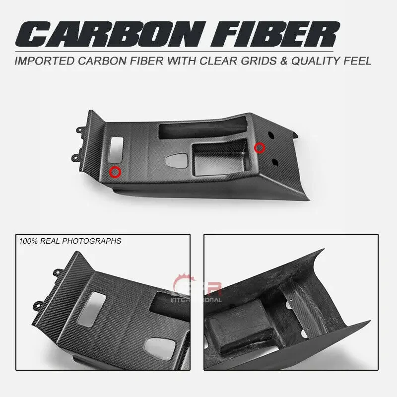 For BMW E46 M3 RHD CSL Type Matte Carbon Fiber Interior Center Console Inner Trim Cover Bodykits