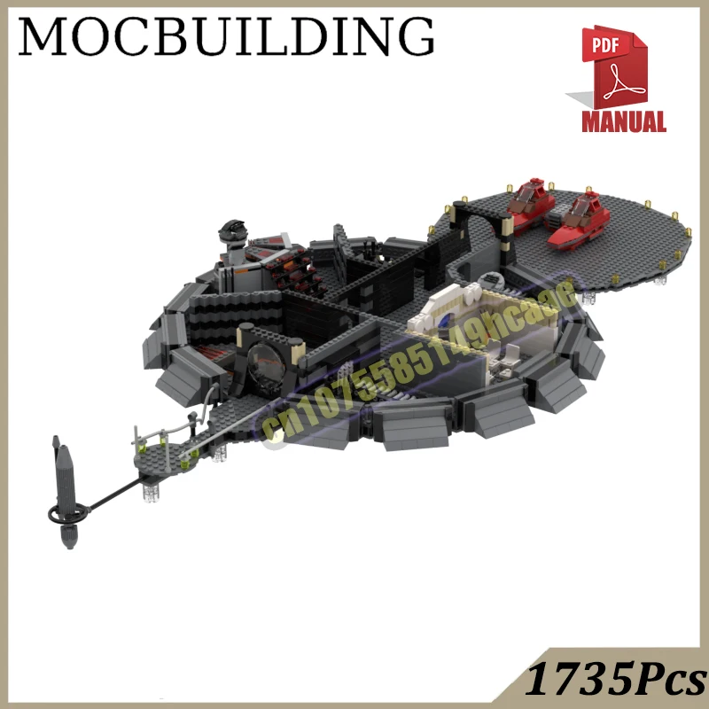

Конструктор Cloud Construction Blocks Model MOC: Звездный город, уличная сцена, посадочная площадка. Подарок на день рождения.