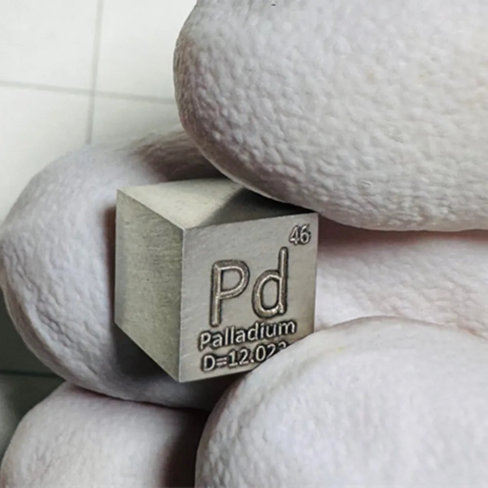 Palladium Cubic 1cm Element Periodic Phenotype Element Pd 99.95%