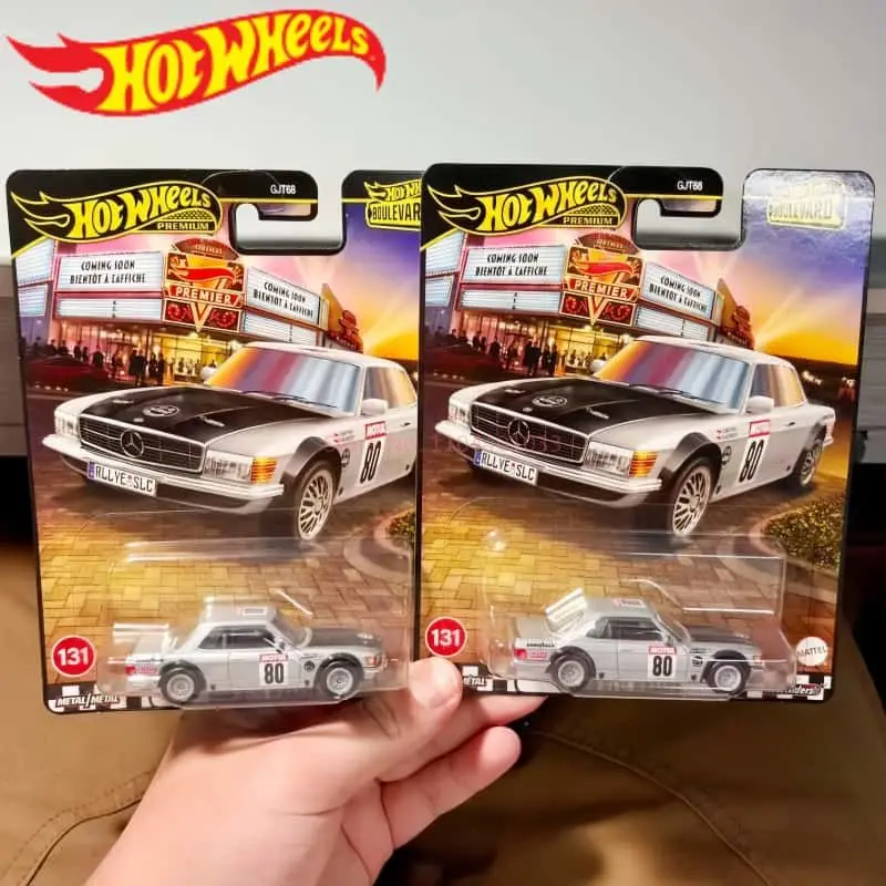 

В наличии: Коллекционные модели автомобилей Hot Wheels 2026 года, серия Boulevard 27, Mercedes-Benz 500 SLC, Mitsubishi, Nissan. Литые модели автомобилей. Подарки к праздникам.