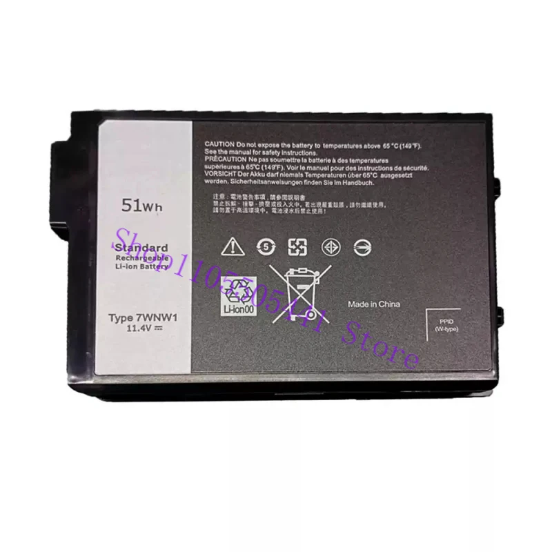 7WNW1 Laptop Battery for Dell Latitude 5420, 5424, 7424 RUGGED