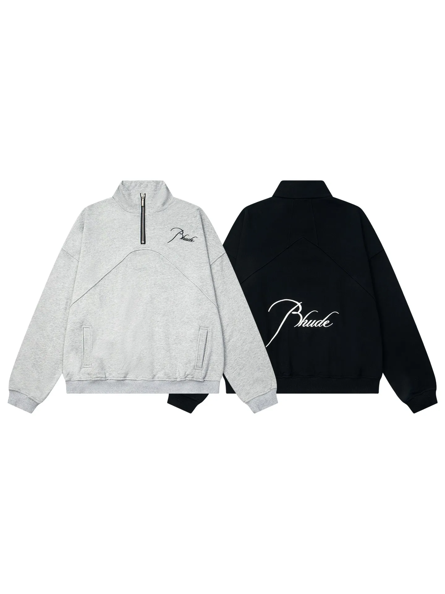 

Худи на молнии с вышивкой в стиле американской уличной моды, повседневная куртка-свитшот для пар, осень-зима, хлопок...