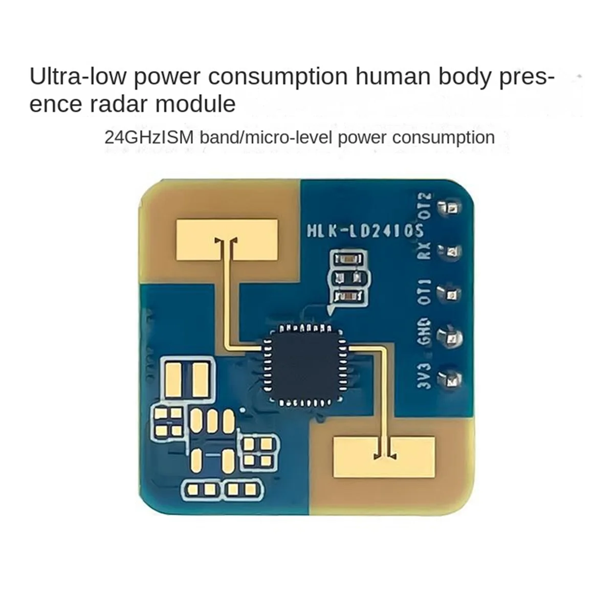 ABNP LD2410S Module de capteur de radar de détection de mouvement 24 GHz capteur de radar de présence humaine, pour maison intelligente