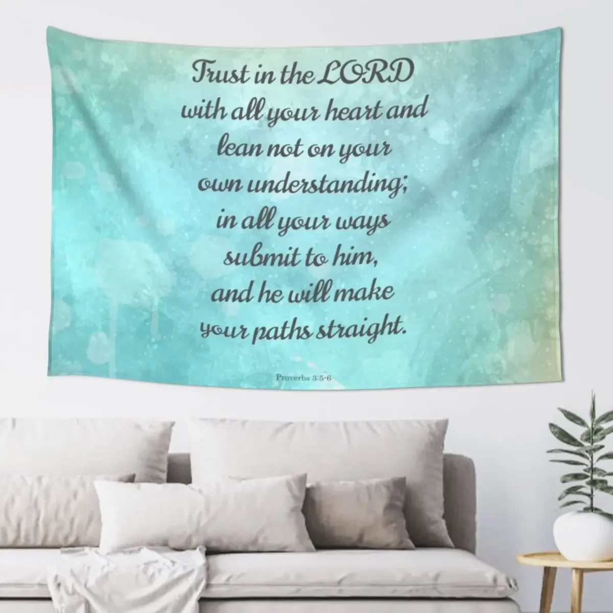 

Proverbs 3:5-6 Encouraging Bible Verse Tapestry House Decorations For Bedroom Bedroom Deco Wall Hanging Tapestry