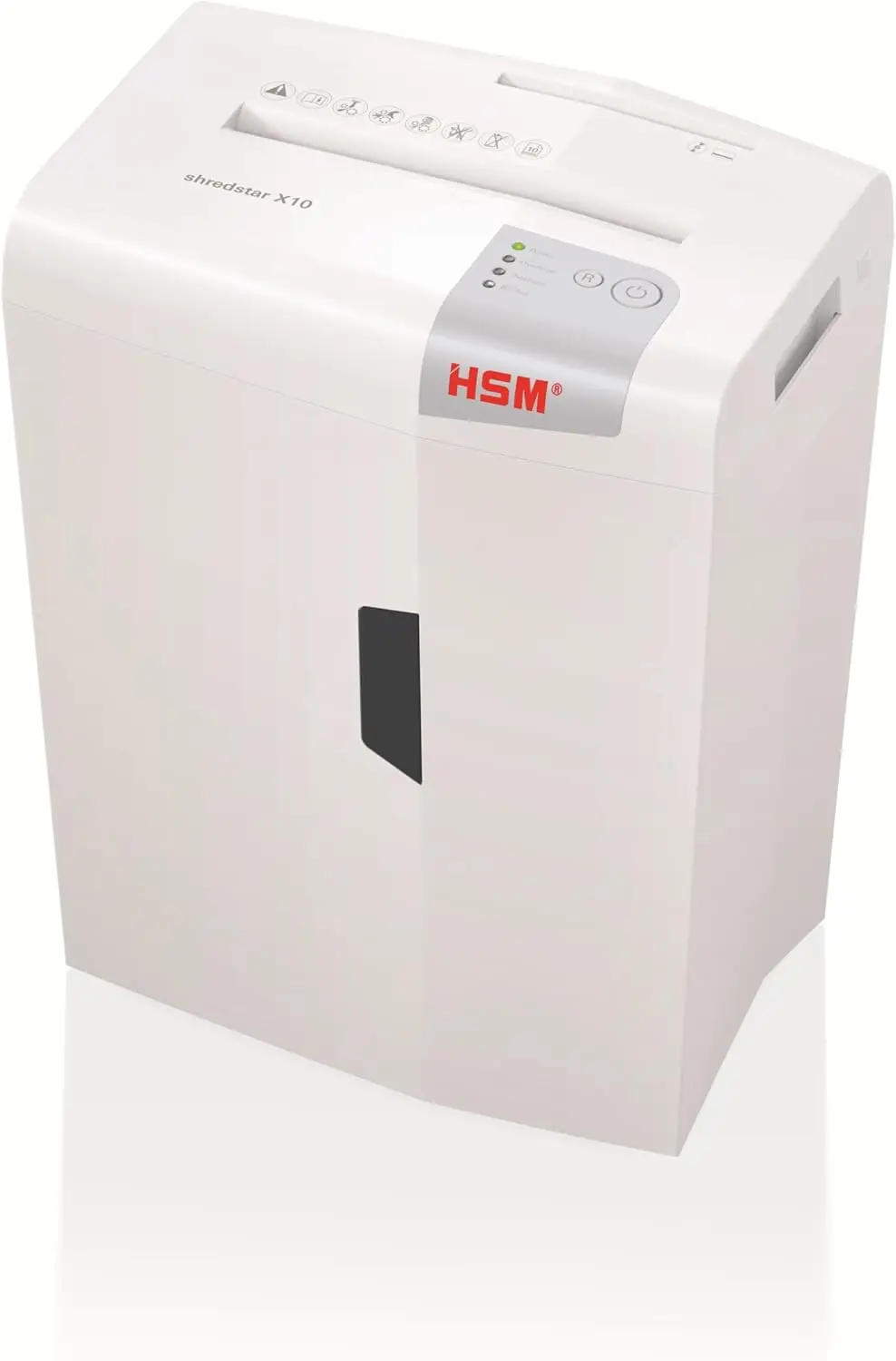 Cross-Cut Paper Shredder, Manual Feed, 10-Sheet Capacity