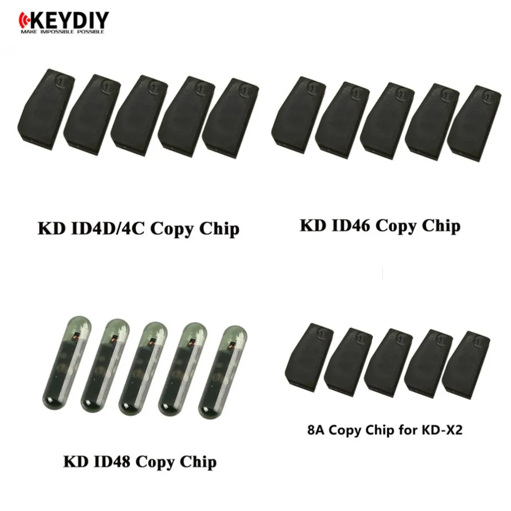 ชิปรับส่งสัญญาณ keydiy KD 4D KD-46 KD 48ชิปอัตโนมัติชิป7936 Id46สำหรับคีย์ DIY ชิปคีย์ KD-X2รถโปรแกรมเมอร์10/20/50ชิ้น