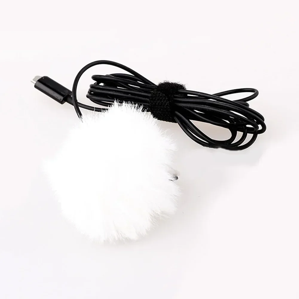 Indoor Outdoor Microphone Windshield Microphone Windscreen Furry Sleeve For 5-10mm Microphone Fur Wind Cover