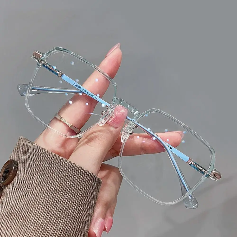 Trendy Office Anti Blue Light Glasses for Women Men Fashion Square Clear Frame Optical Eyewear Eye Protection Computer Goggles