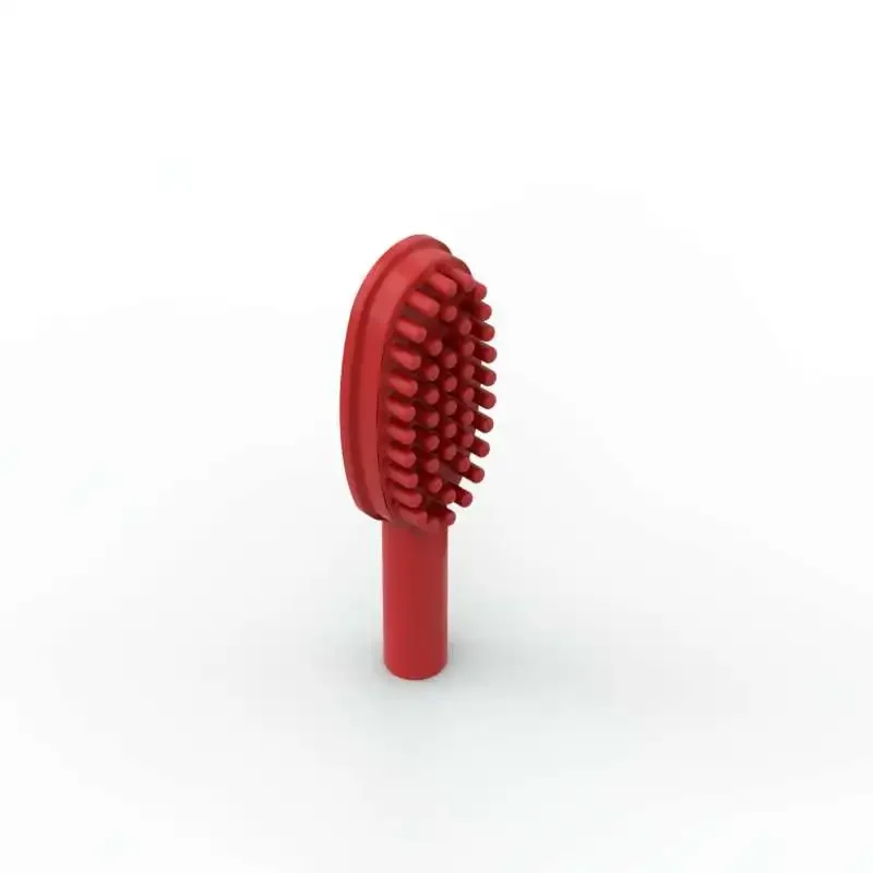 Moc 10 pçs parte tijolos portátil 3852b pente e escova blocos de construção conjunto 3852 parte tijolos montar partícula brinquedo presente aniversário do miúdo