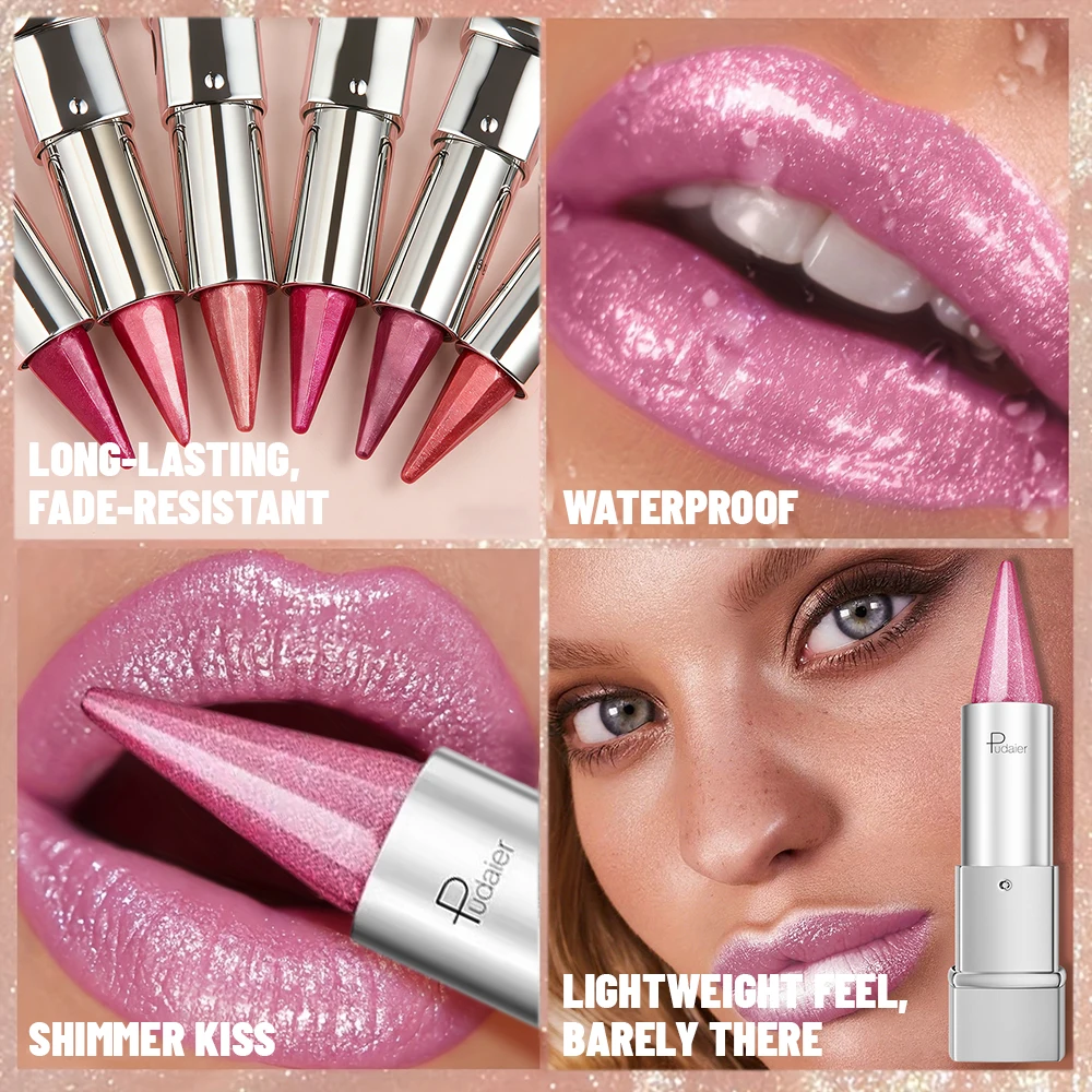 Waterproof and shimmery lipstick, waterproof and sweatproof, long-lasting and smudge-proof, not easy to smudge. image 6