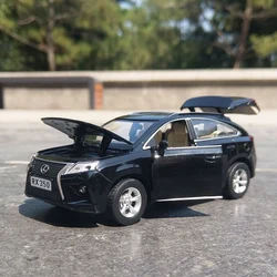 RX350 SUV modelo de coche de aleación, vehículo de juguete de Metal fundido a presión, modelo de coche de alta simulación, colección de sonido y luz, regalos para niños, 1:32