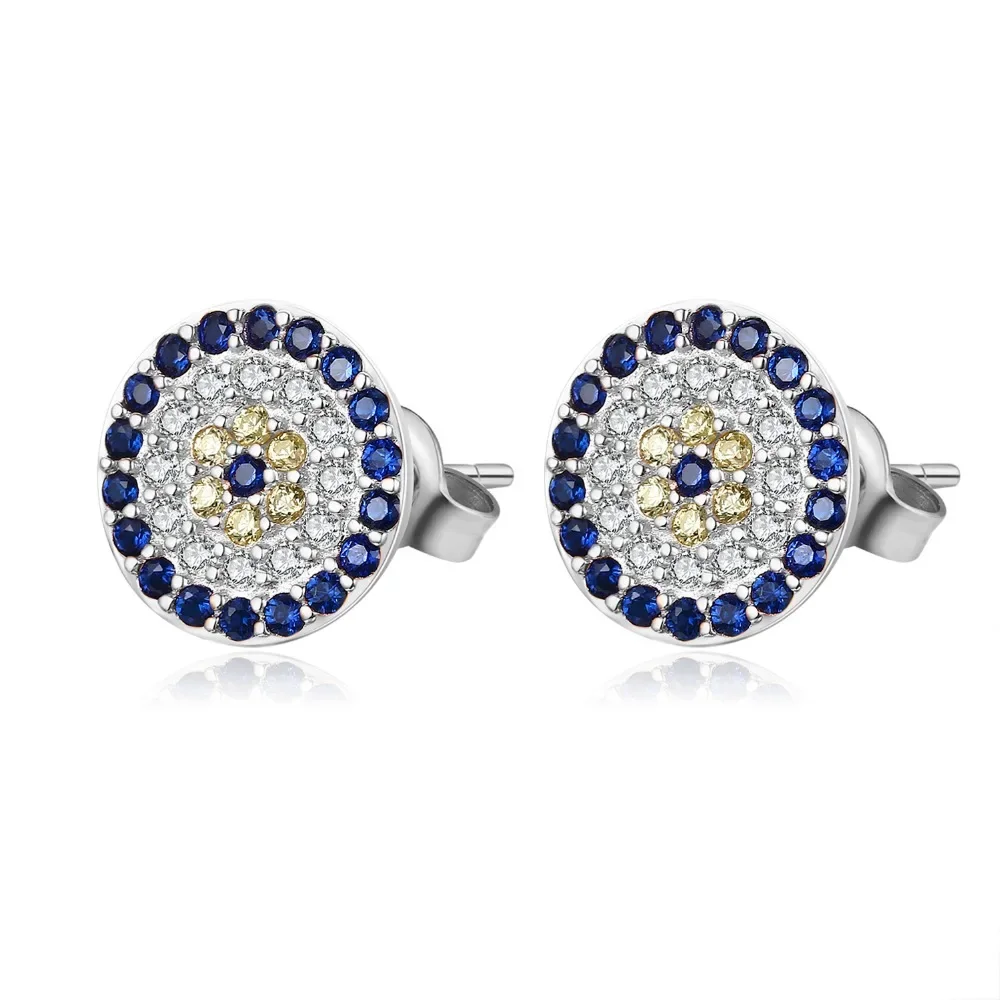 KALETINE Women Jewelry Set Real Pure 925 Sterling Silver Luck Evil Eye Jewelry Womens Accessories Ring/Earrings/Necklace