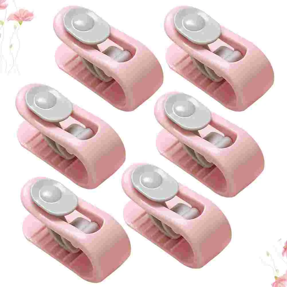 

1 Set 6pcs Quilt Holder Quilt Cover Non-slip Buckle Bed Sheet Clip Bed Sheet Fixed Buckle Household Quilt Fixator for Home Hotel