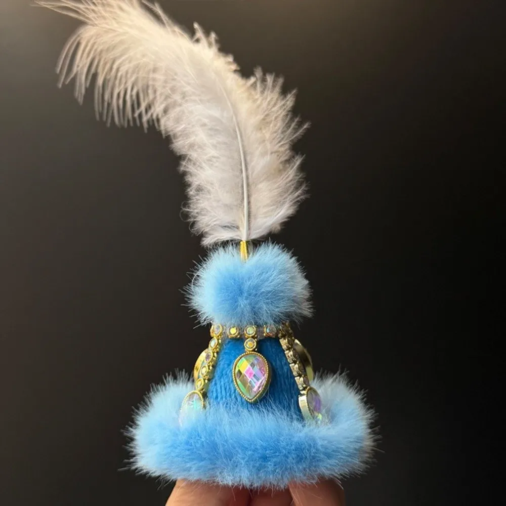 New Mini Mini Pointed Hat for Head Circumference 5-7cm Rhinestone Thnic Decorative Hat Pointed Accessory Hat