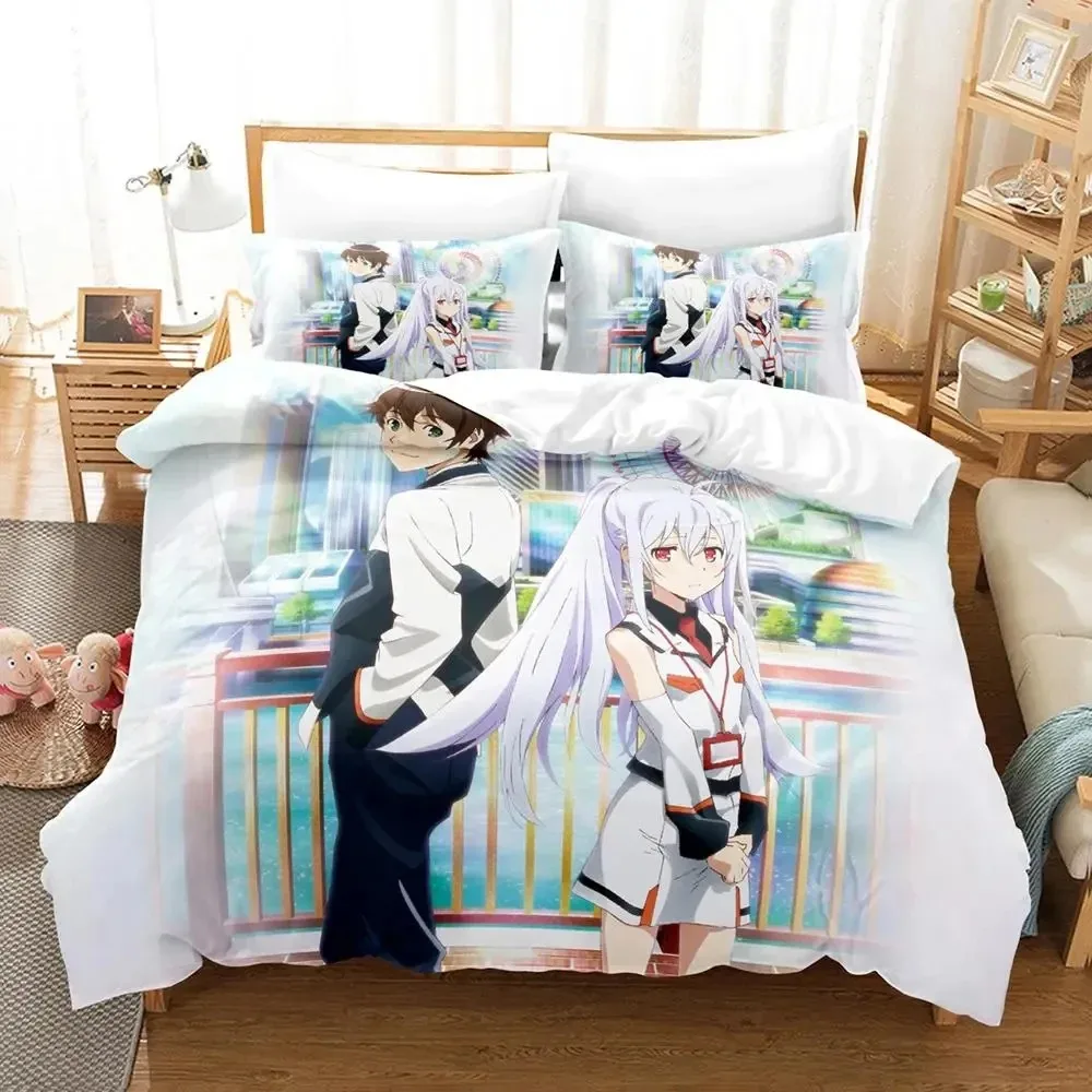 

3D Print Anime Plastic Memories Isla Bedding Set Duvet Cover Bed Set Quilt Cover Pillowcase Comforter king Queen Size Boys Adult